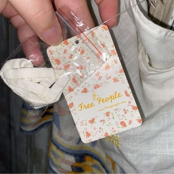 NWT Free People Bali Babe One Shoulder Stitch Crop - Picture 5 of 6